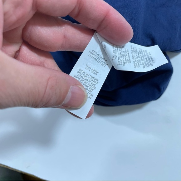 New Aerie Oversized Cotton Tee Shirt Blue - Picture 3 of 6